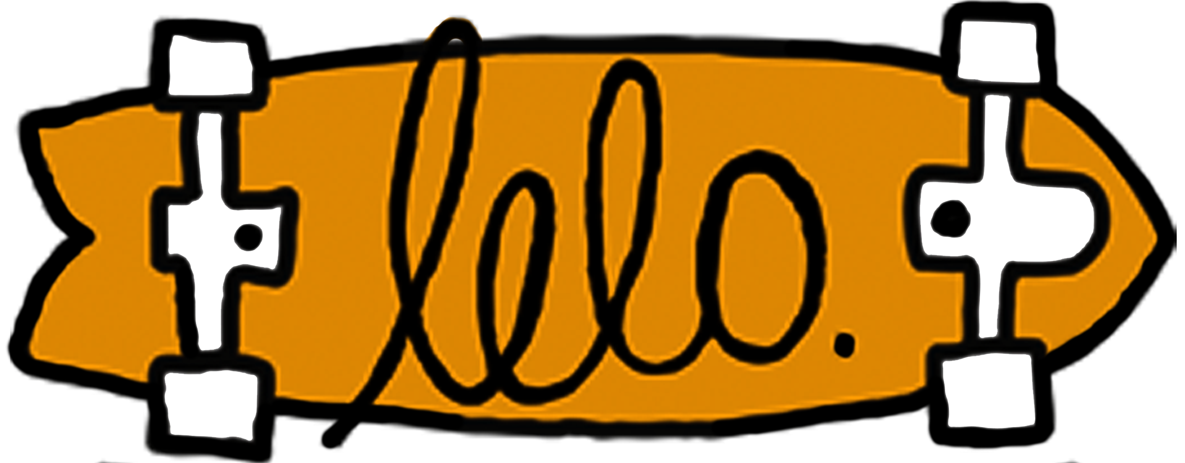 Logo Lelo Skateboards Laranja